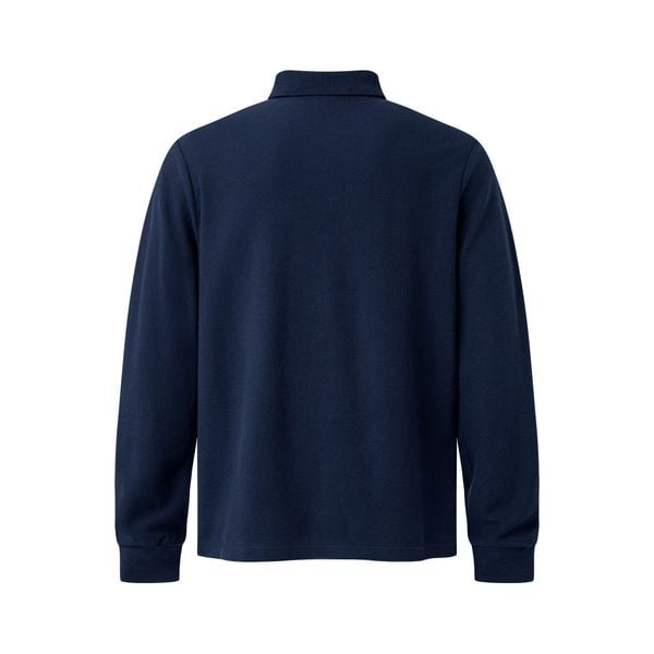  MAVERIK® CLUB PIQUÉ LONGSLEEVE POLO SHIRT (NAVY ) 