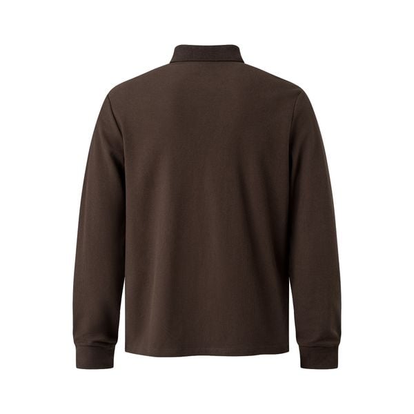  MAVERIK® CLUB PIQUÉ LONGSLEEVE POLO SHIRT ( MOCHA ) 