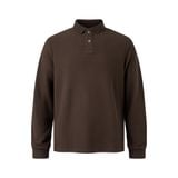  MAVERIK® CLUB PIQUÉ LONGSLEEVE POLO SHIRT ( MOCHA ) 