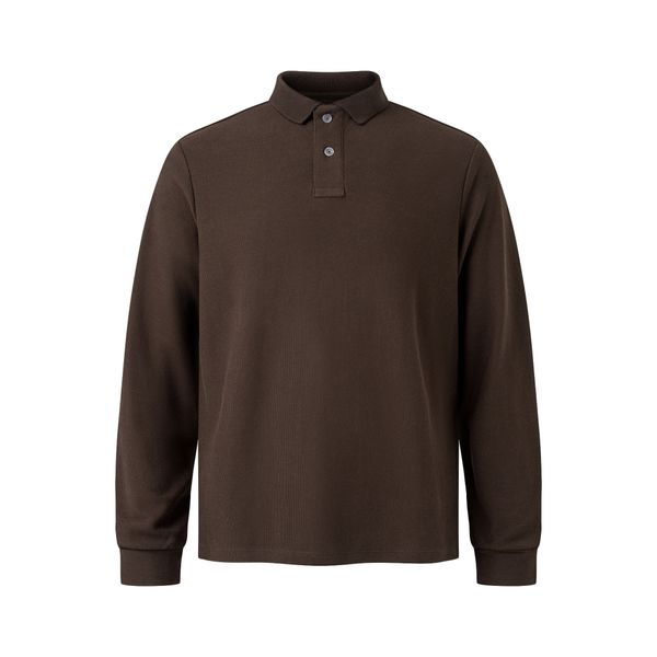  MAVERIK® CLUB PIQUÉ LONGSLEEVE POLO SHIRT ( MOCHA ) 