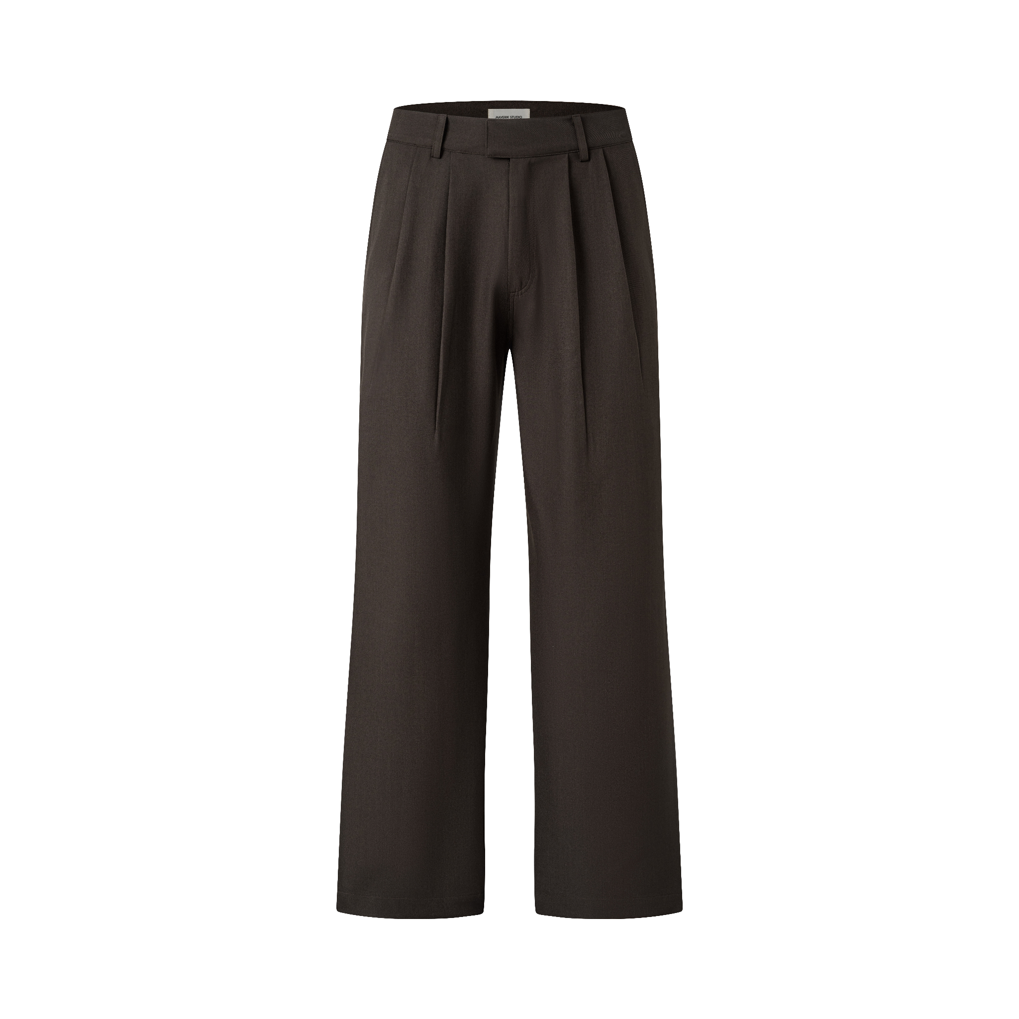 Maverik Studio MAVERIK® PLEATED FLARED TROUSERS ( MOCHA )