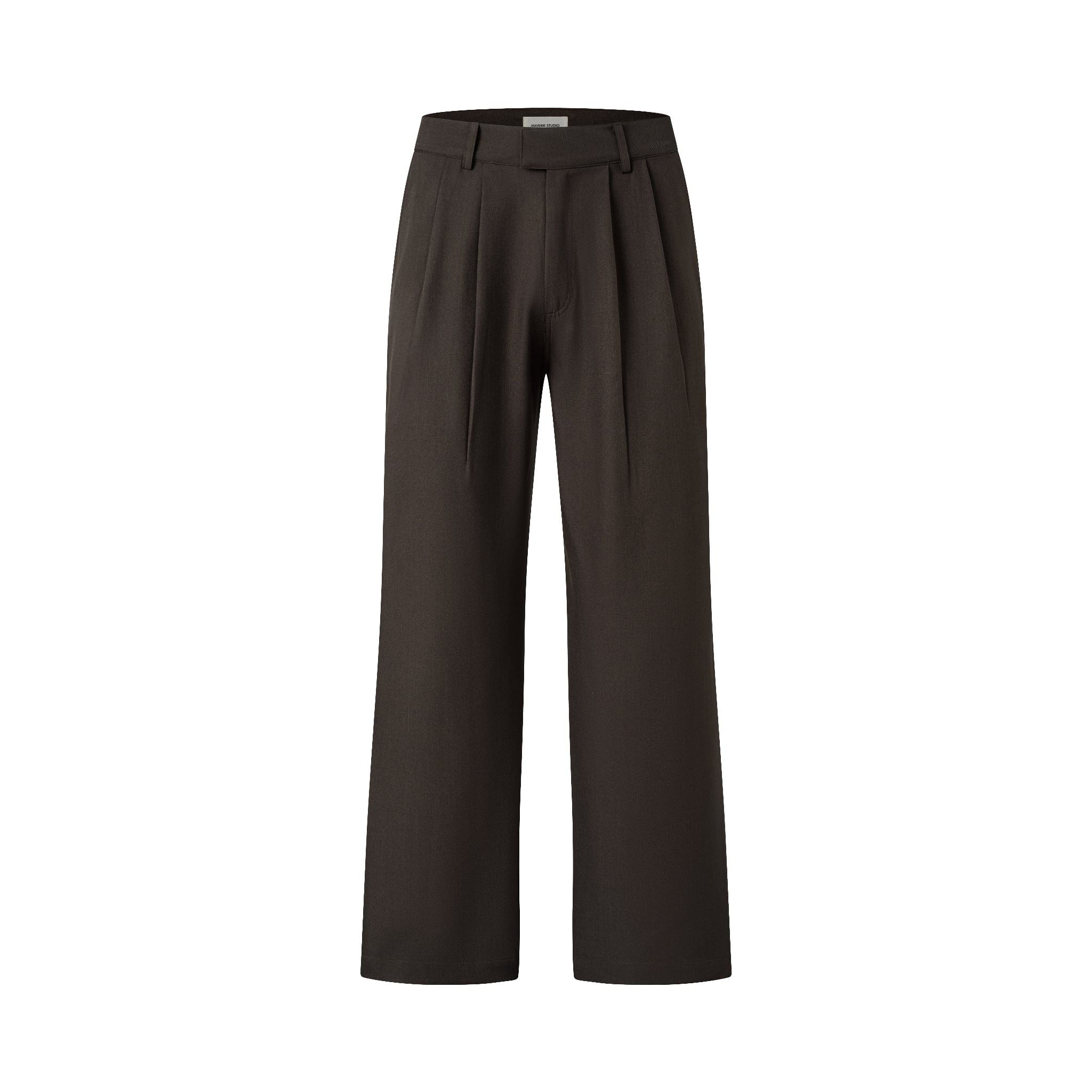  MAVERIK® PLEATED FLARED TROUSERS ( MOCHA ) 