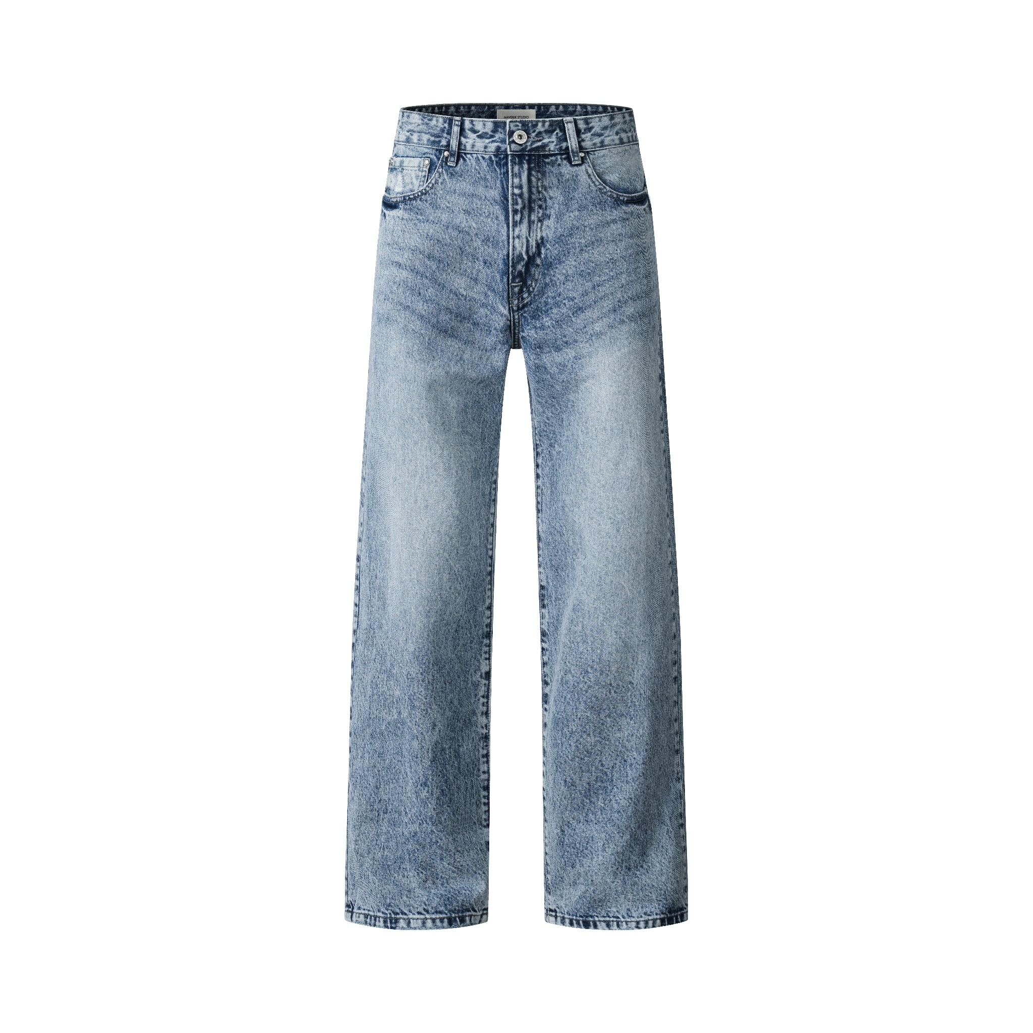 Maverik Studio MAVERIK® BLUE STONEWASH DENIM PANTS ( BLUE )