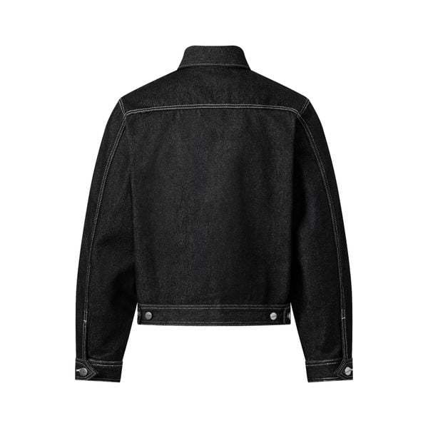  MAVERIK®  TRUCKER RAW DENIM JACKET ( BLACK ) 