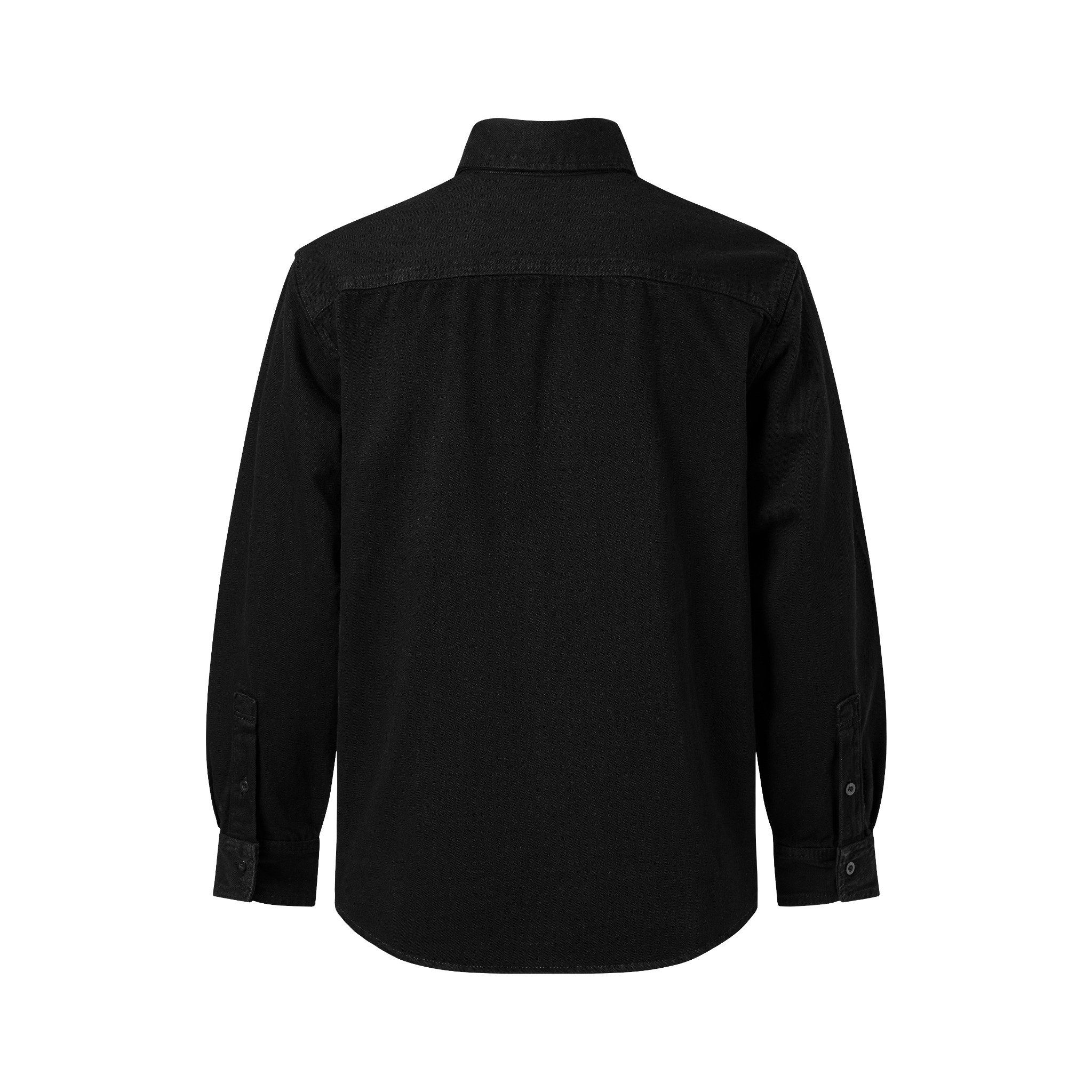  MAVERIK® BUTTON WASHED DENIM SHIRT ( BLACK ) 