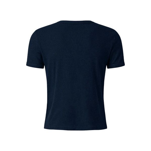  MAVERIK® BUTTON RIB SLIM FIT T-SHIRT ( NAVY ) 