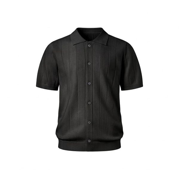  MAVERIK® RIBBED KNIT SHIRT ( BLACK ) 