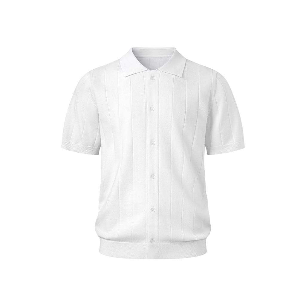  MAVERIK® RIBBED KNIT SHIRT ( WHITE ) 