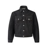  MAVERIK® BLACK TRUCKER RAW DENIM JACKET 