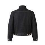 MAVERIK® BLACK TRUCKER RAW DENIM JACKET 