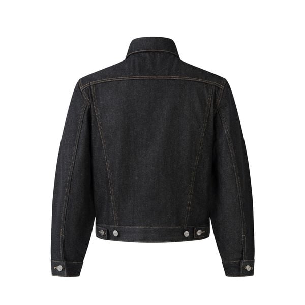  MAVERIK® BLACK TRUCKER RAW DENIM JACKET 