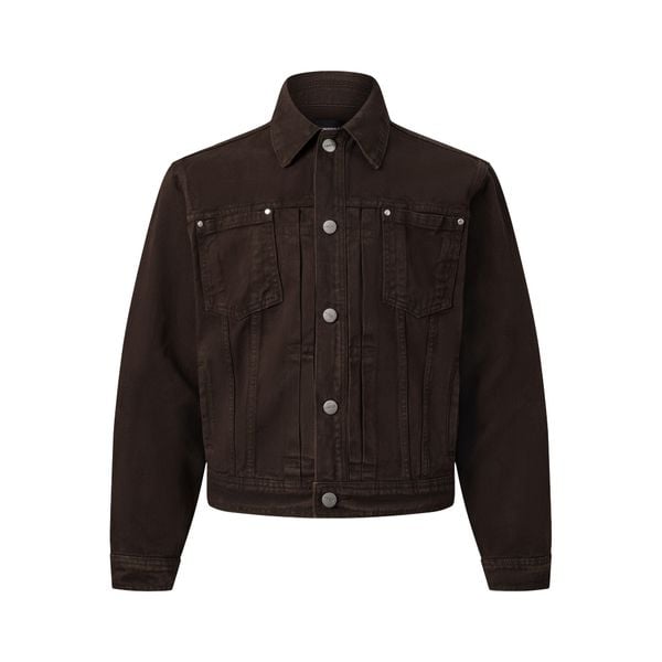  MAVERIK® TRUCKER DENIM JACKET ( MOCHA ) 