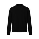  MAVERIK® LONG SLEEVE KNIT POLO ( BLACK ) 
