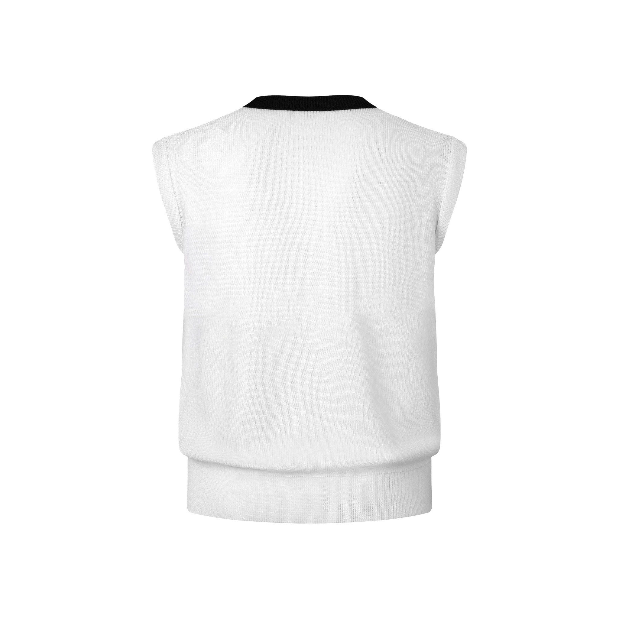  MAVERIK® V-NECK KNIT VEST ( WHITE ) 