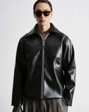  MAVERIK® SECOND SKIN LEATHER ZIP JACKET ( OBSIDIAN BLACK ) 