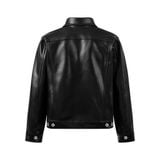  MAVERIK® SECOND SKIN LEATHER TRUCKER JACKET ( OBSIDIAN BLACK ) 