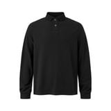  MAVERIK® CLUB PIQUÉ LONGSLEEVE POLO SHIRT ( BLACK ) 