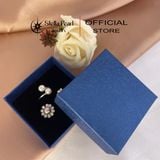  Hộp giấy đựng trang sức 7.5x7.5 xanh dương 