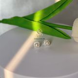  Bông tai Ngọc trai nụ vuông ngọc 5-6 ly bạc - Stella Pearl E52201 