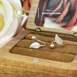  Bông tai bạc hình lá dáng ôm vành tai xinh xắn - Stella Pearl E58305 