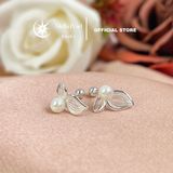  Bông tai ngọc trai san hô cánh bướm xinh xắn - Stella Pearl E58306 