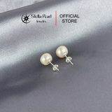  Bông Tai Nụ Ngọc Trai Lớn 10.5–11mm – Màu Trắng Ánh Mỡ Gà | Chốt Bạc S925 | Đơn Giản – Sang Trọng – Dễ Phối 
