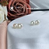  Bông Tai Nụ Ngọc Trai Lớn 10.5–11mm – Màu Trắng Ánh Mỡ Gà | Chốt Bạc S925 | Đơn Giản – Sang Trọng – Dễ Phối 