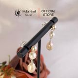  Bông Tai Ngọc Trai 3 Tầng Bạc S925 – Tinh Tế, Sang Trọng & Tôn Dáng Khuôn Mặt - E55011 