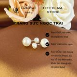  Bông tai ngọc trai nụ 2 đầu lớn và nhỏ Stella Pearl E55105 