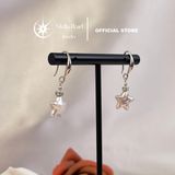  Bông tai ngọc trai baroque hình sao – Móc tòn ten, bạc xi bạch kim cao cấp - Stella Pearl E58103 
