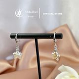  Bông tai ngọc trai baroque hình sao – Móc tòn ten, bạc xi bạch kim cao cấp - Stella Pearl E58103 