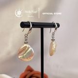  Bông tai ngọc trai baroque tròn 15mm – Móc tòn ten, bạc xi bạch kim cao cấp - Stella Pearl E58104 