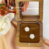  Bông tai ngọc trai bạc S925 – Thiết kế hoa thanh lịch, ngọc trai 6.5mm - Stella Pearl E59201 