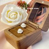  Bông tai ngọc trai bạc S925 – Thiết kế hoa thanh lịch, ngọc trai 6.5mm - Stella Pearl E59201 