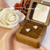  Bông tai ngọc trai bạc S925 – Thiết kế hình tim tinh tế, sang trọng- Stella Pearl E59202 