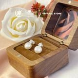  Bông tai bạc chốt đẩy ngọc trai nước ngọt 8–8.5mm – Sang trọng, tinh tế Stella Pearl E59203 