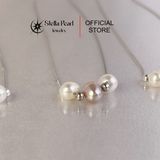  Dây Chuyền Phối Ngọc Trai 6mm & Bi Bạc – Thanh Lịch, Tối Giản & Dễ Đeo - Stella Pearl N55012 