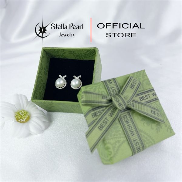  Hộp giấy trang sức cao cấp 5x5x5 xanh rêu 