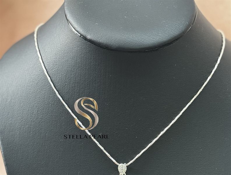  Dây bạc sợi nỉ 45cm (không kèm charm) 