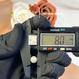  Ngọc trai hạt tròn xuyên tâm làm mặt dây – Tròn đều, độ bóng 3A, 8-9mm Stella Pearl C58107 