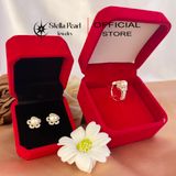  Hộp nhung cao cấp 7x7x4.5 đỏ 