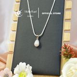  Mặt dây chuyền ngọc trai khoen bạc S925 xi kim - Stella Pearl C58101 