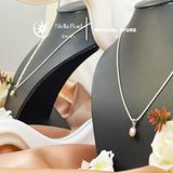  Mặt dây chuyền ngọc trai khoen bạc S925 xi kim - Stella Pearl C58101 