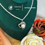  Mặt dây ngọc trai lớn hợp kim bền màu - Stella Pearl C63201 