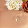  Nhẫn ngọc trai freesize bạc xi kim - Stella Pearl R512403 