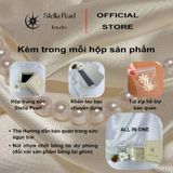  Vòng tay bạc hạt vỡ phối ngọc trai thật 8mm và charm nơ bạc – Stella Pearl B59301 