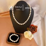  Bộ vòng cổ + vòng tay ngọc trai trứng 9mm - Stella Pearl S57101 