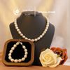  Bộ vòng cổ + vòng tay ngọc trai trứng 9mm - Stella Pearl S57101 