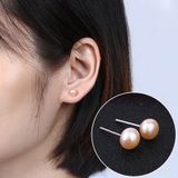  Bông tai ngọc trai chuôi bạc S925 nụ nhỏ xinh ngọc trai nuôi nước ngọt tự nhiên - E25335-3 - Màu trắng chuôi bạc 