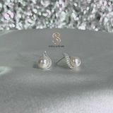  Bông tai ngọc trai thật xinh nhiều kiểu dáng phối bạc S925 Stella Pearl đơn giản dễ phối đồ 
